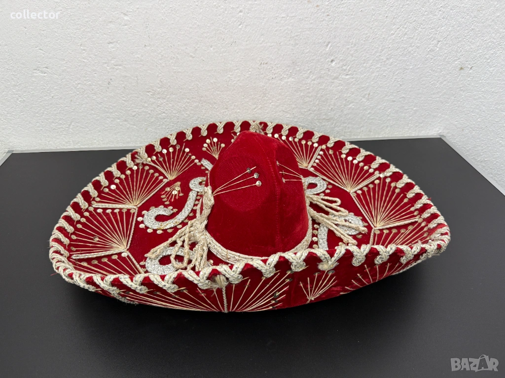 Богато украсено мексиканско сомбреро. №7847, снимка 1