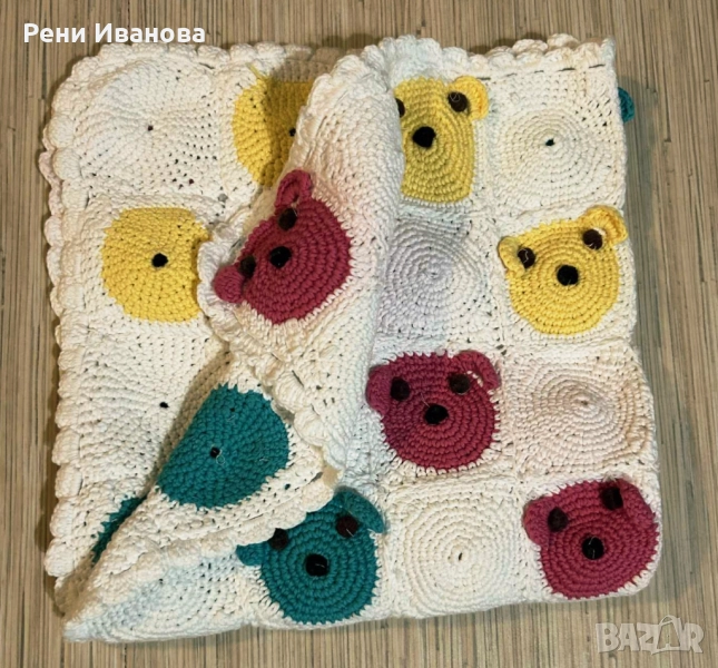 Плетено одеялце за бебе, снимка 1