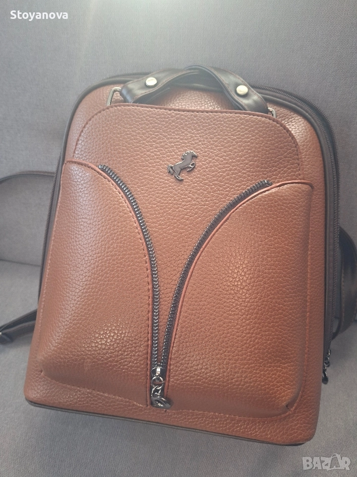 Дамска кожена раница Miami Polo Club, снимка 1