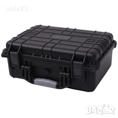 vidaXL Защитен куфар за оборудване, 40.6x33x17.4 cм, черен(SKU:142167, снимка 1