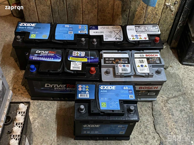 Маркови Акумулатори AGM/АГМ 60/70/80/90/95/105 амп/ч Vatra/Banner/Bosh с гаранция, снимка 1