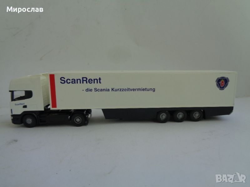 HERPA H0 1/87 SCANIA КАМИОН TIR ТИР МОДЕЛ ИГРАЧКА КОЛИЧКА, снимка 1