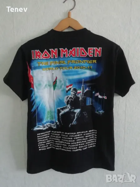 Iron Maiden The Final Frontier World Tour 2010-2011 оригинална тениска размер М памучна , снимка 1