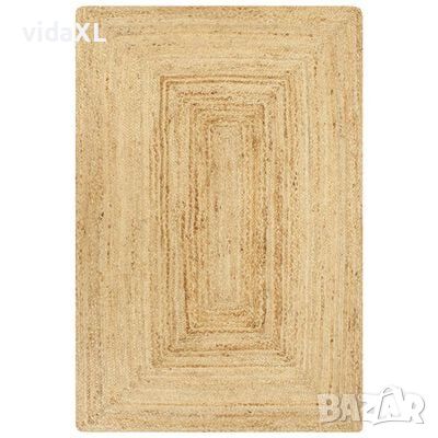 vidaXL Ръчно тъкан килим от юта, естествен цвят, 80x160 см（SKU:133728, снимка 1