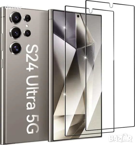 ivoler 2 бр. протектор от закалено стъкло за екран за Samsung Galaxy S24 Ultra 6.8" 5G 2024, снимка 1