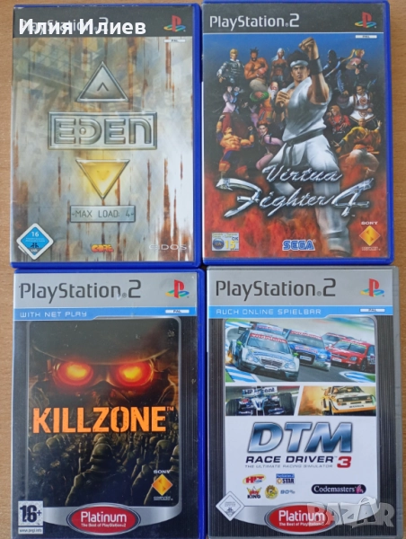 Project Eden / DTM Race Driver 3 Platinum / KILLZONE Platinum / Virtua Fighter 4 / PS2 игри, снимка 1