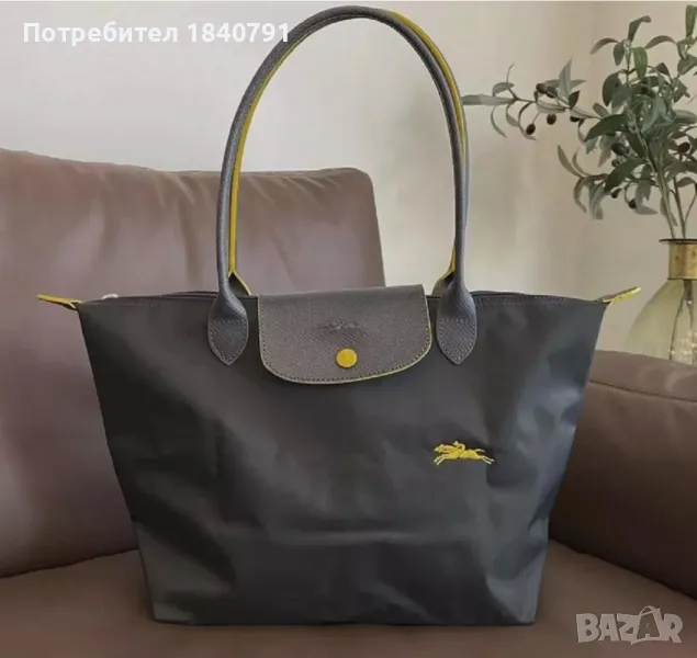 Longchamp – НОВА, графитено тъмно сива, L, снимка 1