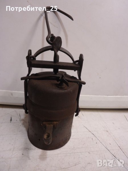 Стара миньорска лампа, снимка 1