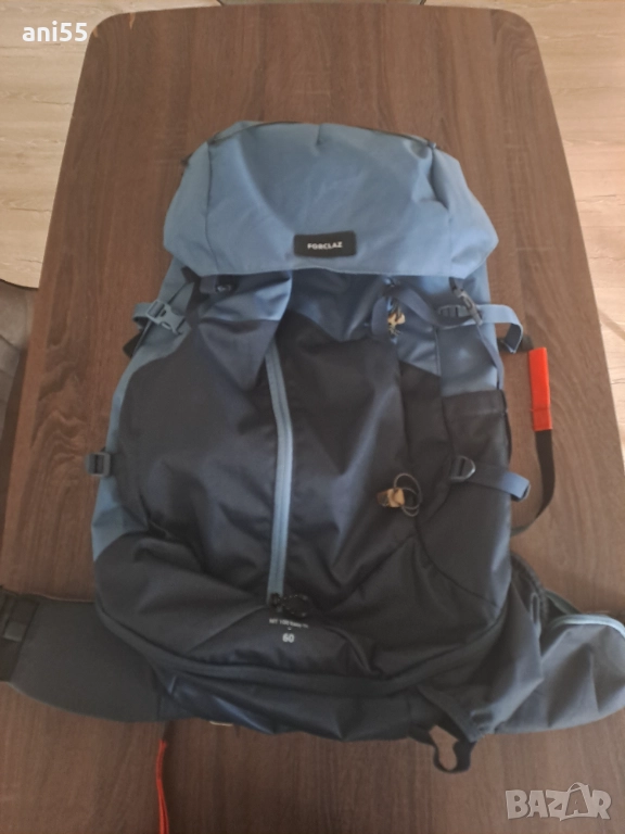 Туристическа раница Forclaz mt100 60l easyfit, снимка 1
