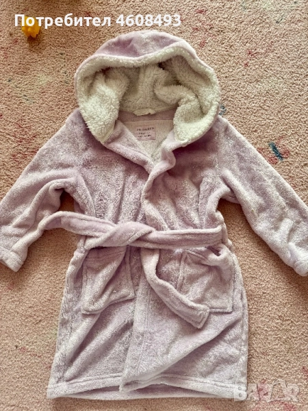 Сладко халатче за вкъщи топло и уютно за момиченце , снимка 1