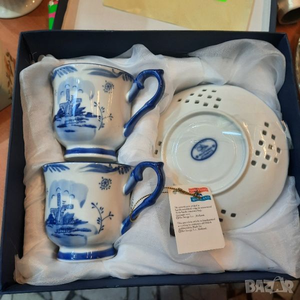 Delft blauw,Holland подаръчен комплект в кутия,сертификат, снимка 1