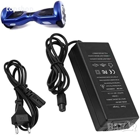 Ново TOPCHARGEUR ЗАРЯДНО УСТРОЙСТВО за скутер, тротинетка и др. 42V захранване за литиево-йонна бат., снимка 1
