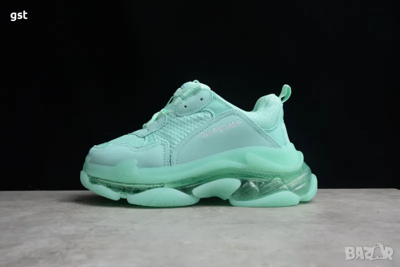 Редки Топ Balenciaga Triple S Gummy Green , снимка 1