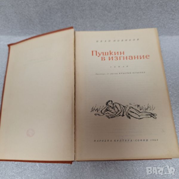 Стара Книга: "Пушкин в изгнание" от Иван Новиков, 1963 год., снимка 1