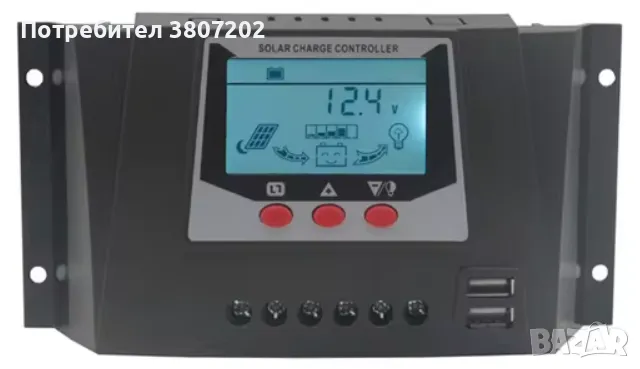 Соларен контролер WP4048DU 12V 24V 36V 48V /40 А/, снимка 1