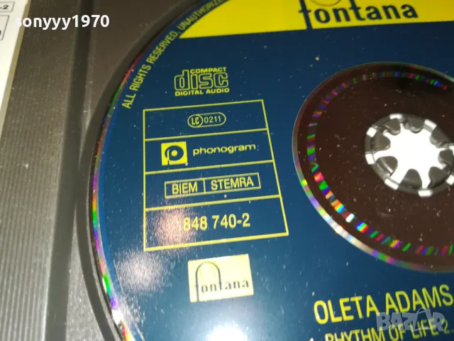 OLETA ADAMS CD-ВНОС GERMANY 0801251642, снимка 9 - CD дискове - 48602095