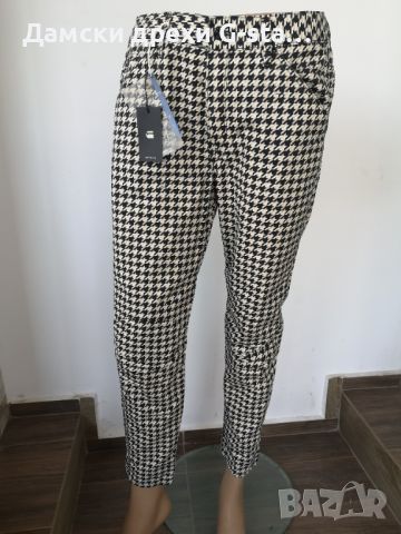 Дамски панталон G-Star RAW® 5622 3D MID BOYFRIEND LT LIQUID PINK/DK BLACK,размери W28;31   /276/, снимка 1 - Панталони - 46357582
