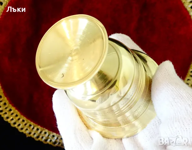 Масивна бронзова чаша,аптекарско хаванче. , снимка 3 - Антикварни и старинни предмети - 50289999