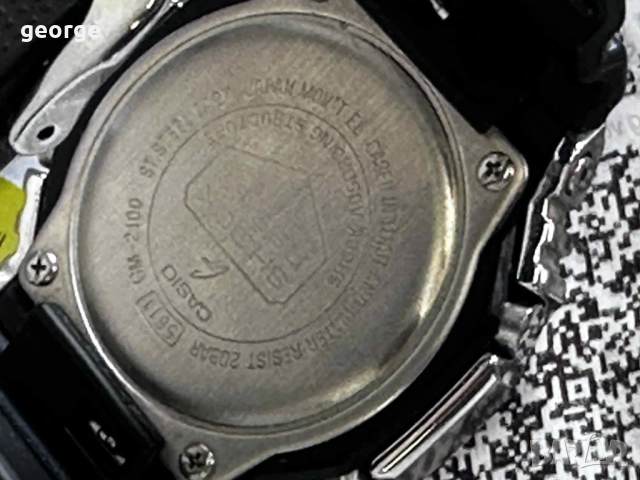 Часовник CASIO G-SHOCK GM-2100-1A, снимка 8 - Мъжки - 52884121
