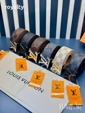 Louis Vuitton колани естествена кожа , снимка 1 - Колани - 49235422