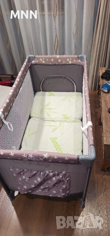 Кошара сгъваема с матрак, снимка 3 - Кошарки - 54101677