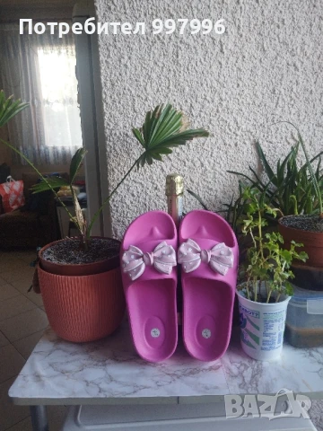 Цикламени чехли на платформа-40/41номер, снимка 10 - Чехли - 51308417