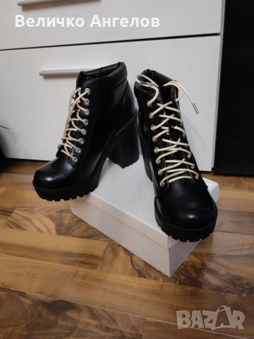 Продавам боти на висок ток H&M, снимка 2 - Дамски боти - 52432111