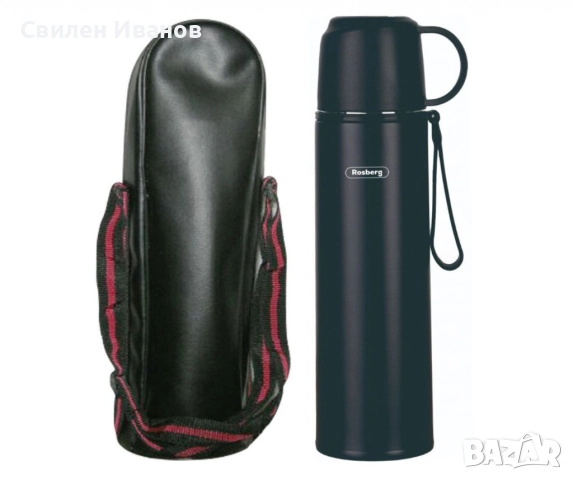 Термос с калъф Rosberg R52010FB – 500 мл., неръждаема стомана, двуслойна изолация, снимка 6 - Други - 51505696