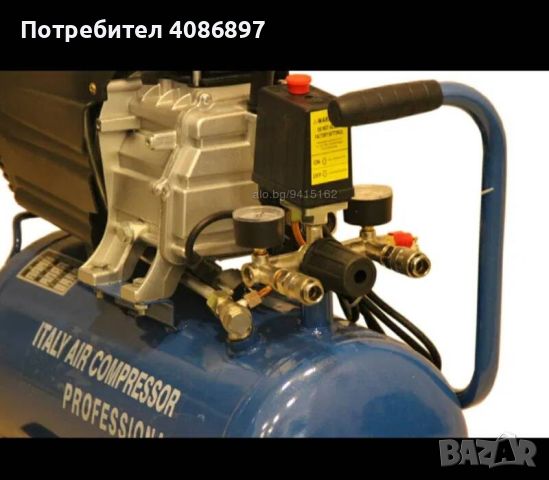 Компресор за въздух 25 литра - лимитирана серия - топ качество, снимка 3 - Компресори - 44974795