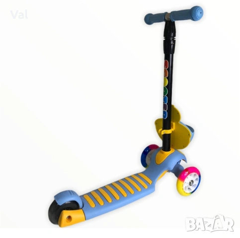 Детски скутер с LED светещи колела, снимка 7 - Скутери и тротинетки - 53665406