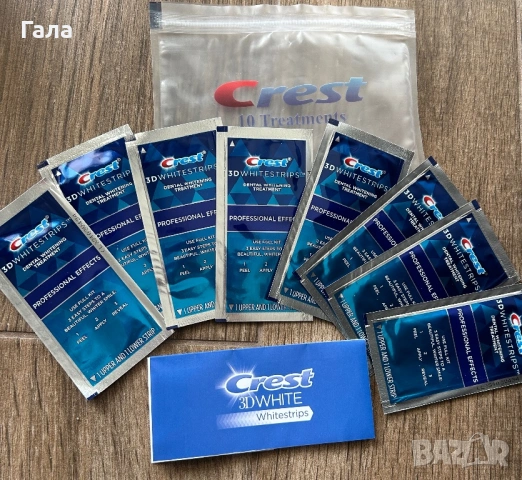 Избелващи ленти за зъби Crest