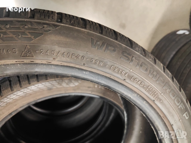 2бр.зимни гуми 245/40/20 Nokian, снимка 6 - Гуми и джанти - 54198820