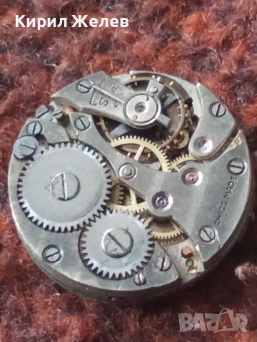 Механизъм с циферблат от стар ръчен часовник 51418, снимка 7 - Мъжки - 52260751