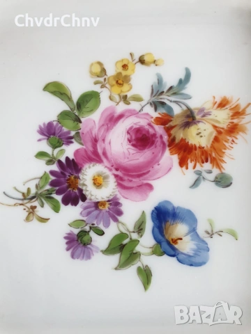 2бр Meissen чинии 10см/Майсен порцеланова чиния в кутия, снимка 12 - Други - 53950087