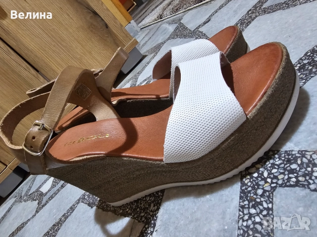 Дамски сандали на платформа , снимка 2 - Сандали - 51453089
