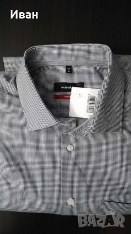 Мъжка риза дълъг ръкав Siedensticker, размер 42 - L/XL, снимка 1 - Ризи - 45854514