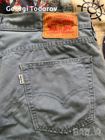 Мъжки къси дънкови панталони Levi’s 514 W34/L32, снимка 3 - Къси панталони - 46126632