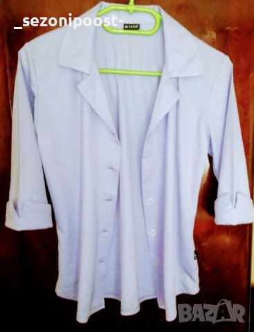  💜Дамска нова стилна риза в светло лилаво-С,М,Л💜, снимка 2 - Ризи - 26436431