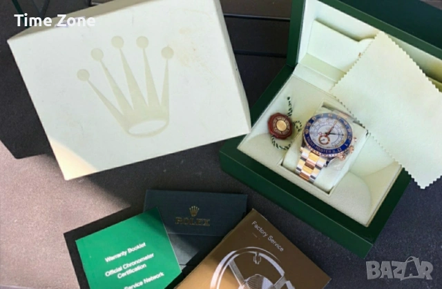 Rolex Yacht-Master II 44mm Two-Tone Rose Gold White Dial Automatic Различни Варианти, снимка 2 - Мъжки - 54071465