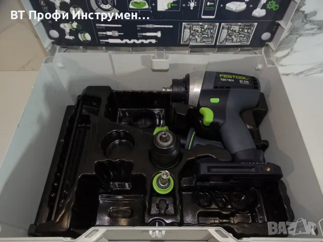 2023 Festool TDC 18/4 - Четерискоростен винтоверт, снимка 8 - Други инструменти - 47899467