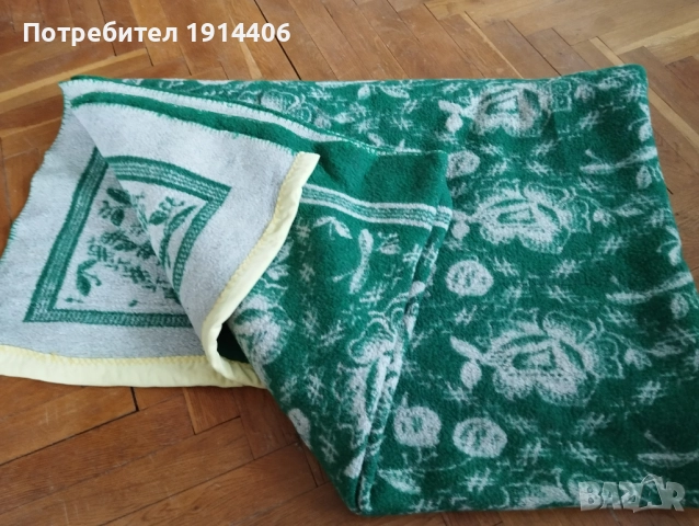 Одеяла зелени на цветя  2 бр. 1,60 м./2,00 м., снимка 2 - Олекотени завивки и одеяла - 51869939