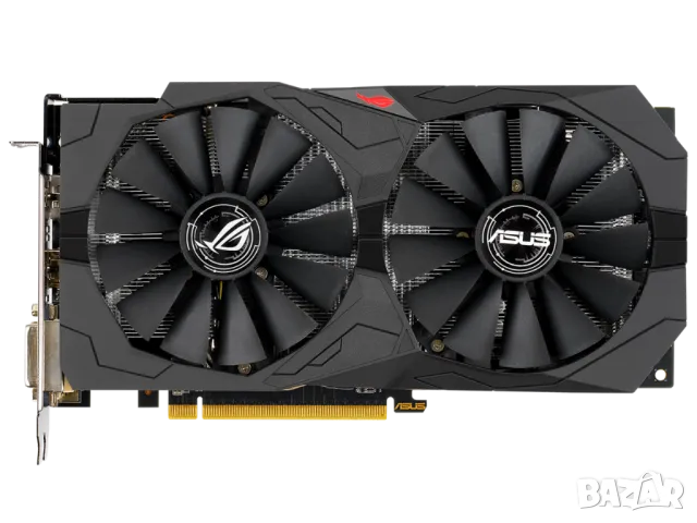 Видеокарта Asus Rog Strix RX570 OC 8GB, снимка 3 - Видеокарти - 48684909