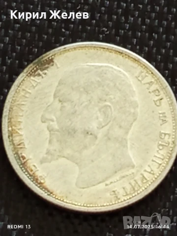 Сребърна монета 50 стотинки 1913г. Царство България Цар Фердинанд първи за КОЛЕКЦИЯ 35019, снимка 6 - Нумизматика и бонистика - 51018051