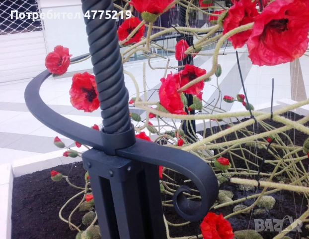 Ръчно кована метална беседка / арка за сватби, събития и градина – разглобяема, снимка 13 - Градински мебели, декорация  - 53947952