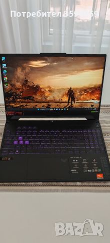 Продавам Чисто Нов Уникален Геймърски Лаптоп Asus TUF Gaming R9 7940HS/32Gb D5/2TB nVme/RTX 4070, снимка 4 - Лаптопи за игри - 46216612