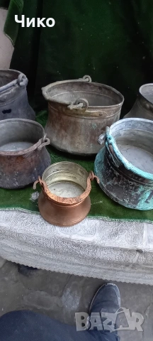 8бр малки бакърени менчета , снимка 4 - Антикварни и старинни предмети - 54125838