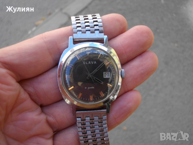 КОЛЕКЦИОНЕРСКИ ЧАСОВНИК СЛАВА SLAVA, снимка 4 - Антикварни и старинни предмети - 51432620
