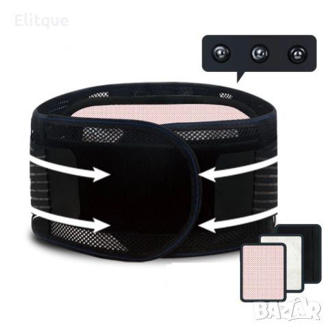 Самозагряващ магнитен турмалинов пояс-колан TV172B, снимка 7 - Други - 52889101