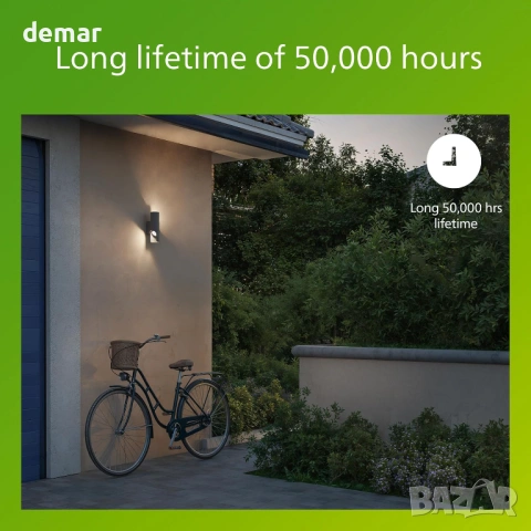 Външна LED стенна лампа Philips Fira, 800 lm, 2700 K, PowerShield,IP44, снимка 4 - Лампи за стена - 54015662