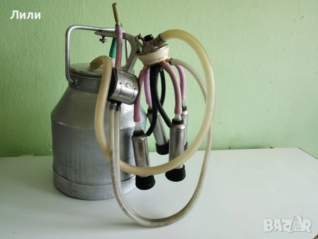 Доилен апарат,оборудван гюм за крави